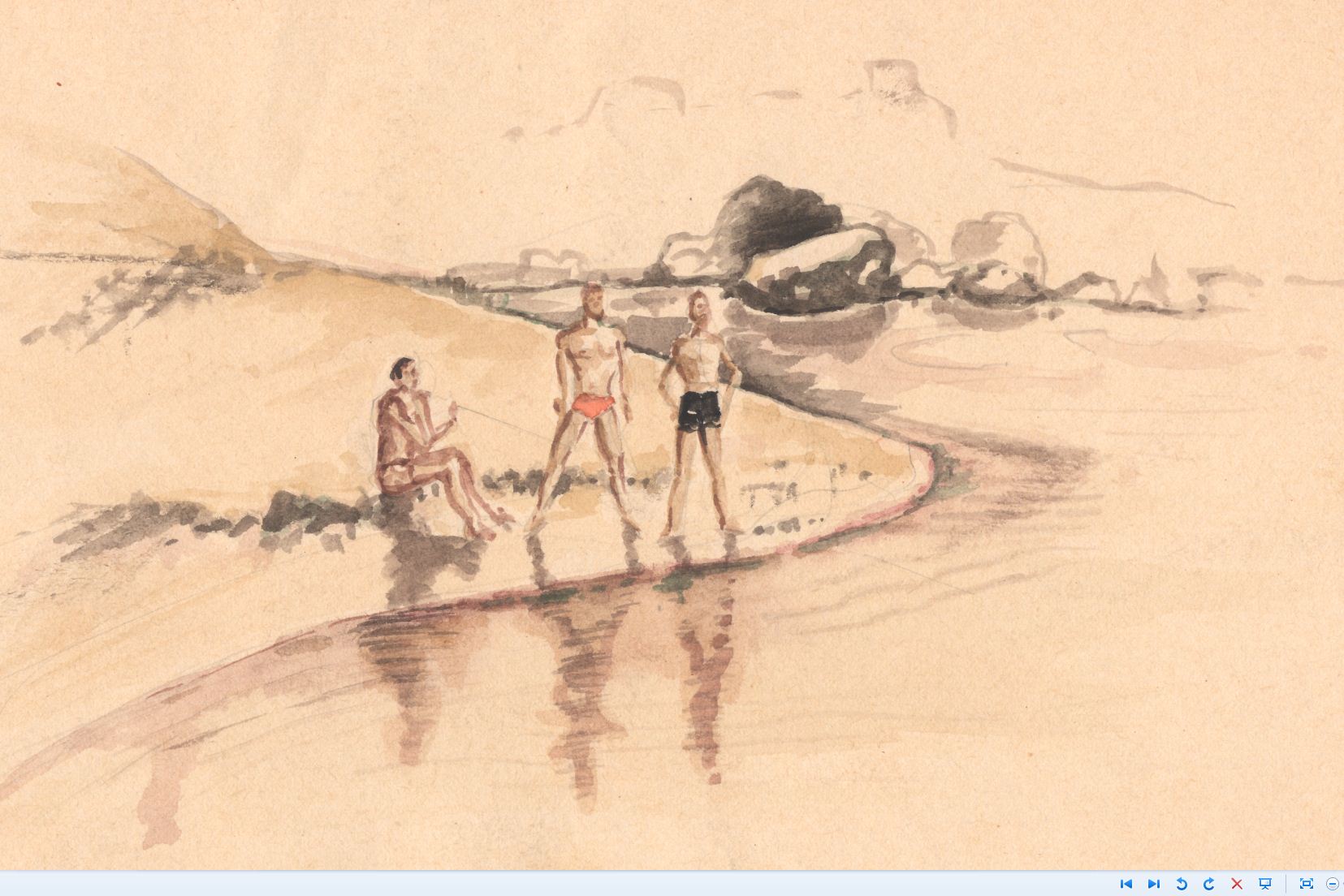 1655x1104 Sadf Military Service Through The Eyes Of An 18 Year Old 12 - River Bank Sketch