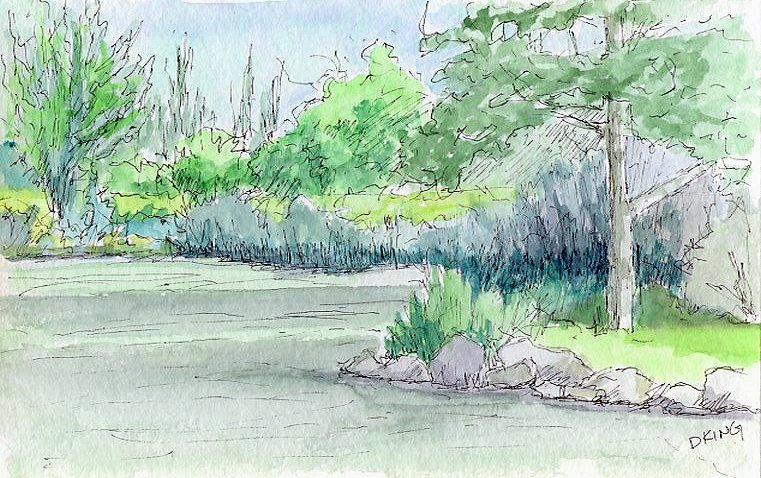 761x478 Sketching The Jordan River - River Sketch Images