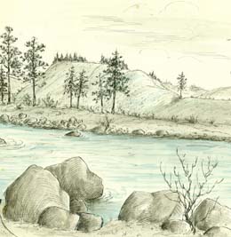 260x267 David Thompson Records First Written Description Of The Sanpoil - River Sketch Images