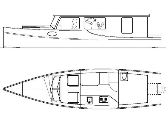 560x410 A Canal And River Boat For Venice - Riverboat Sketch