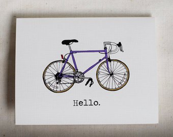 340x270 Road Bike Sketch Etsy - Road Bike Sketch