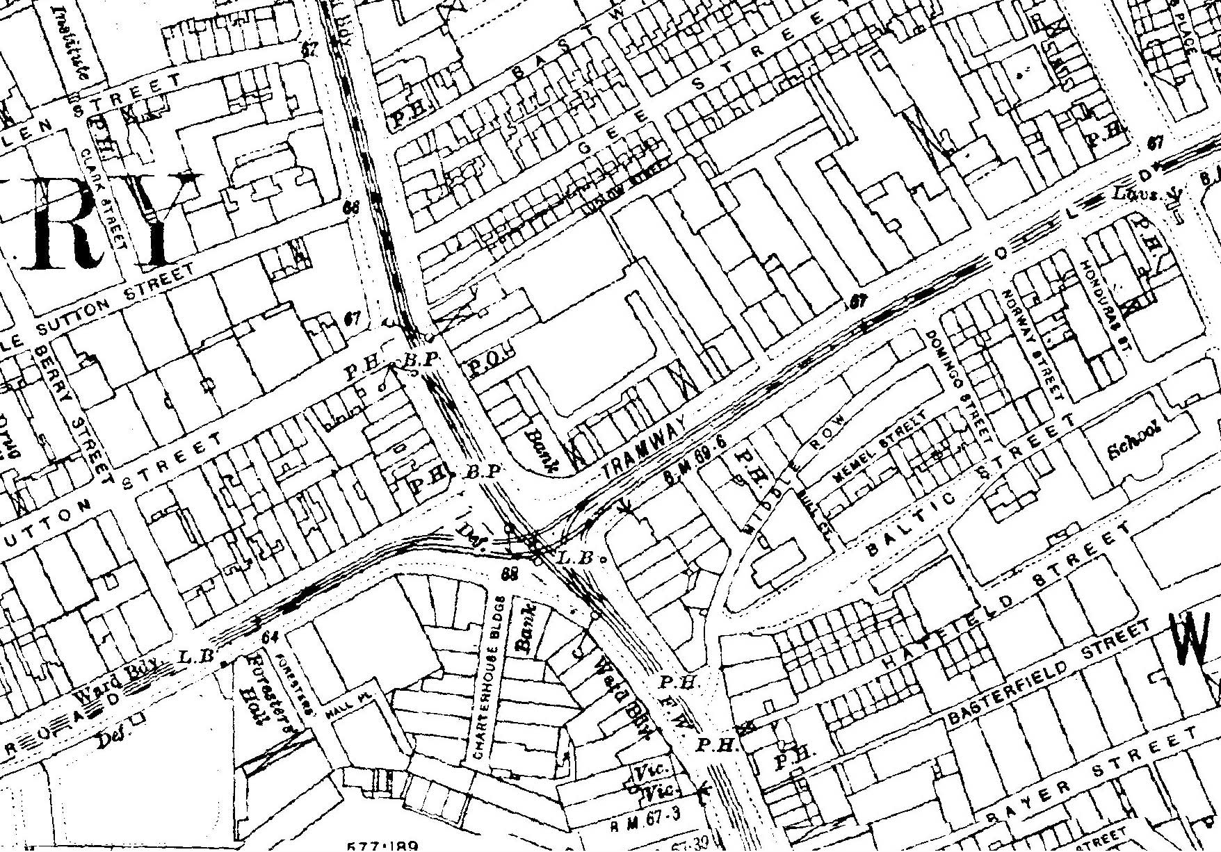 1756x1226 Maps Of The Crossroads Of Clerkenwell Road And Goswell Road - Road Map Sketch