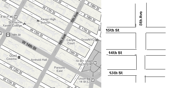 579x293 Google Maps - Road Map Sketch