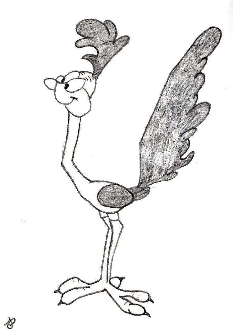 750x1066 Road Runner Sketch By Megalomaniacaly - Road Runner Sketch