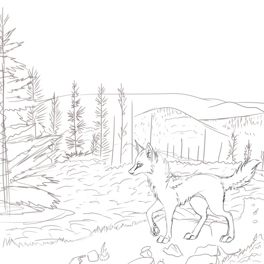 894x894 Mountain Road Sketch By Aprilsilverwolf - Road Sketch