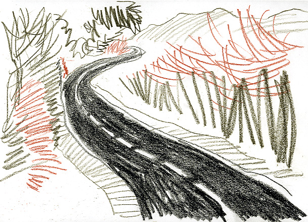 609x440 Sketch A Go Go! Urban Sketchers - Road Sketch