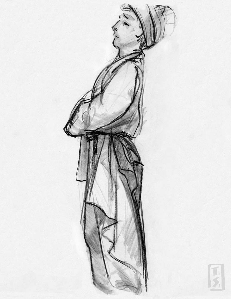 773x1000 Tim Szabo Robe Sketch - Robe Sketch