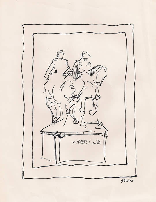 541x700 Robert E. Lee Statue, Lee Park, Dallas - Robert E Lee Sketch