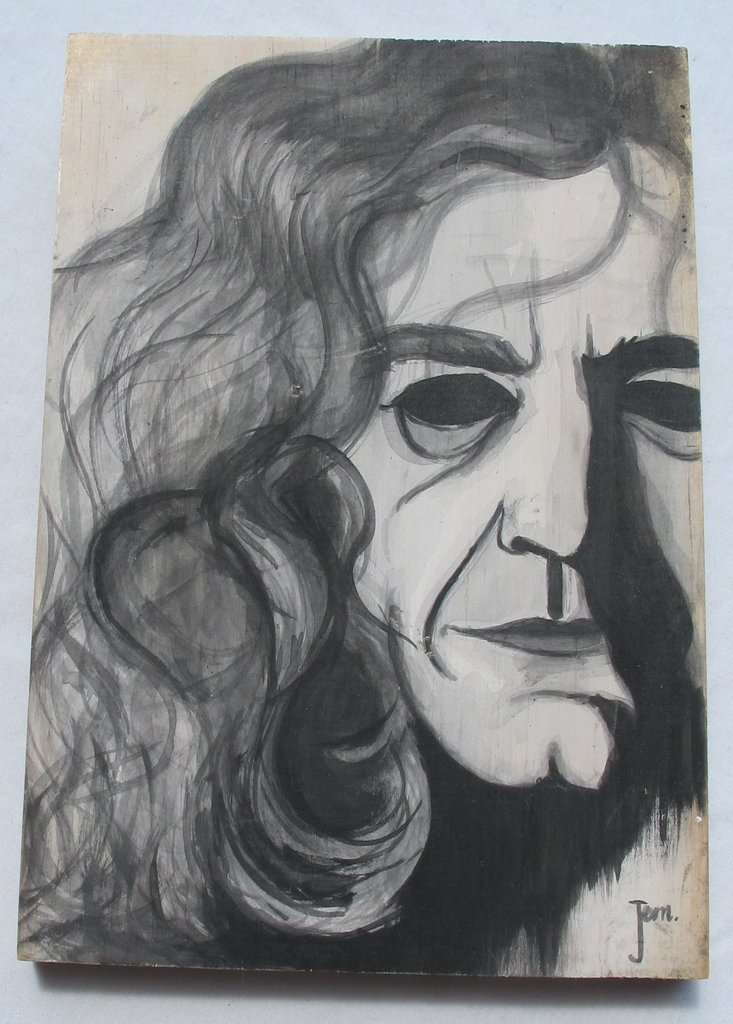 733x1024 Robert Plant Of Led Zeppelin By Jemma Ostenfeld Ekoluv - Robert Plant Sketch