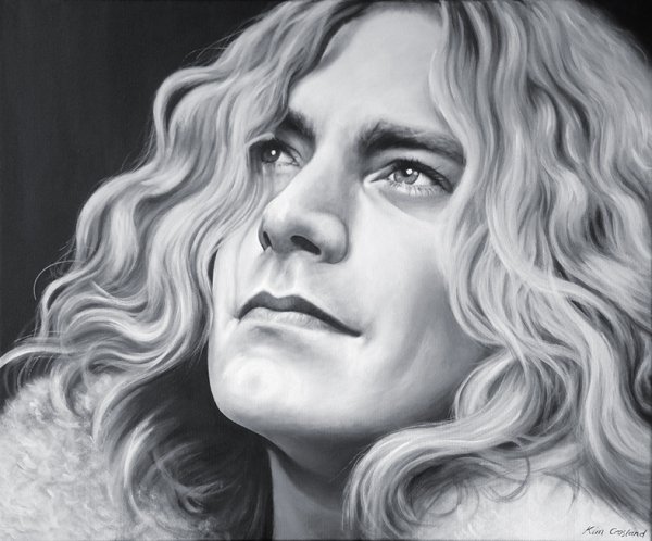 600x498 The Serpent Motors On Twitter Portrait Of Robert Plant - Robert Plant Sketch