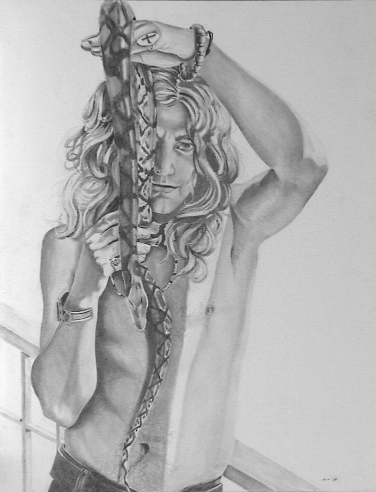 752x983 Young Robert Plant By Kzeor - Robert Plant Sketch