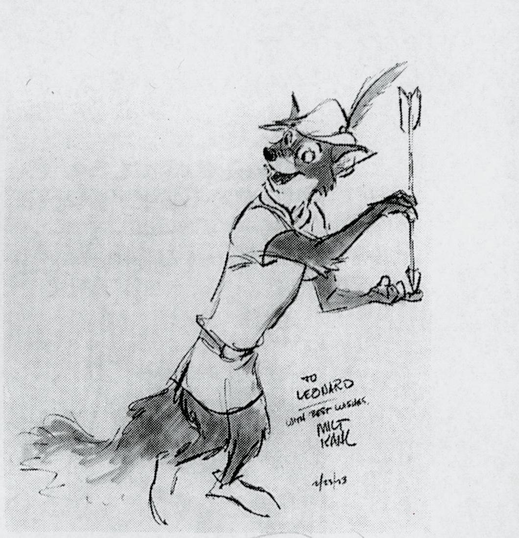 1060x1099 Living Lines Library Robin Hood (1973) - Robin Hood Sketch