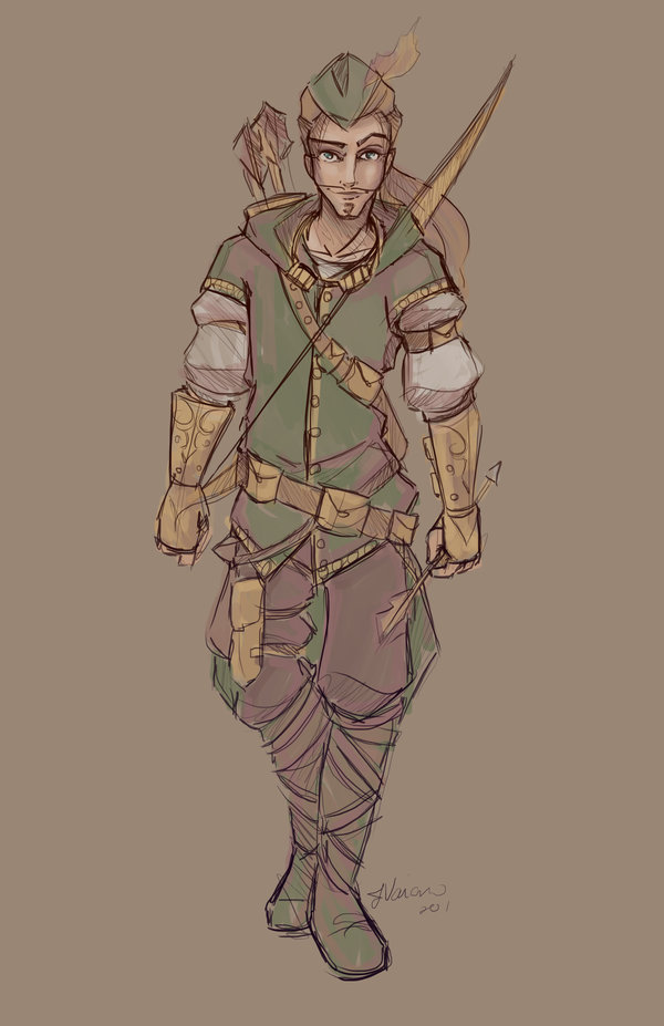 600x927 Robin Hood Sketch By Noflutter - Robin Hood Sketch