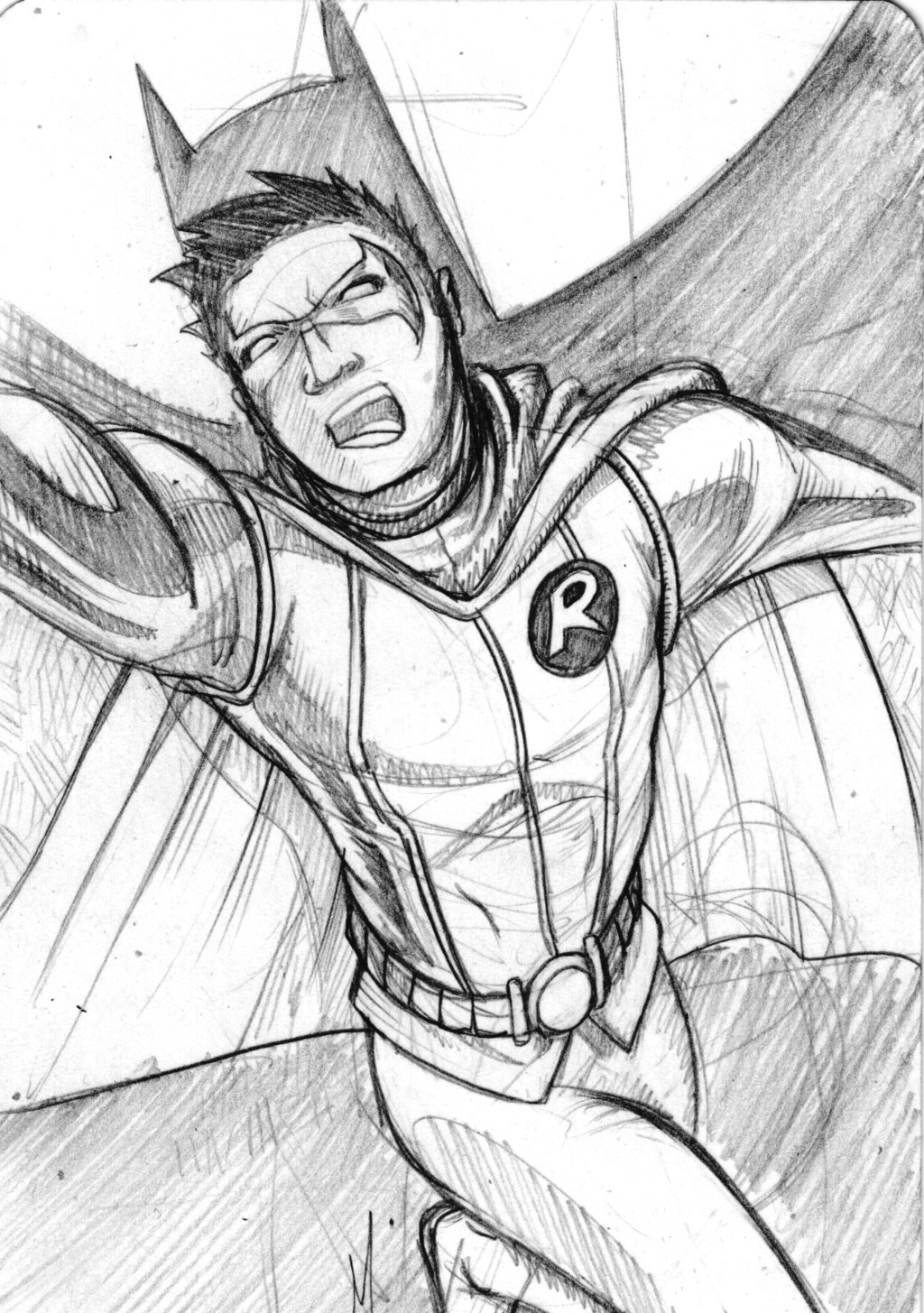 1024x1455 Robin Sketch Card By Madd Sketch - Robin Sketch