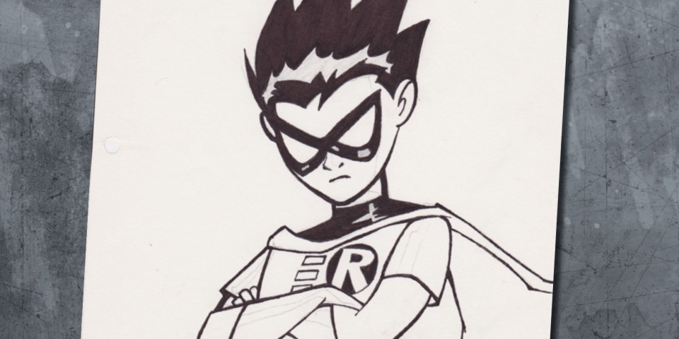 960x480 Robin Sketch And Ink Ben Crawford Graphics - Robin Sketch