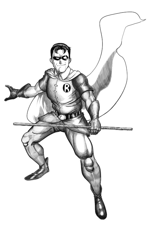 503x767 Robin The Boy Wonder Sketch Dccomics - Robin Sketch
