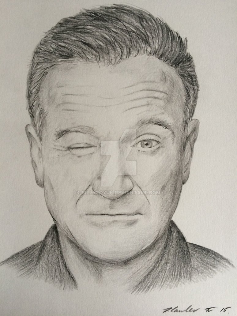 774x1032 Robin Williams Pencil Drawing By Billyboyuk - Robin Williams Sketch