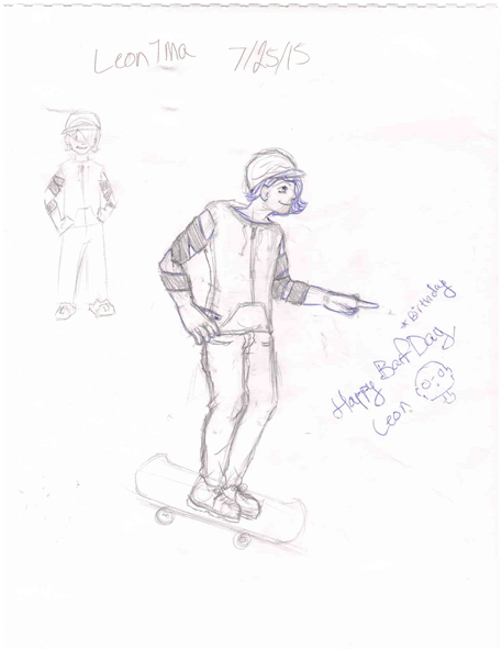 457x591 Happy Bday Leon1ma(Sketchroblox) By Xxbannanamonkey - Roblox Sketch