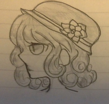 374x360 Red Cloche With Curls [Roblox Sketch] By Mercylesscreeper On - Roblox Sketch