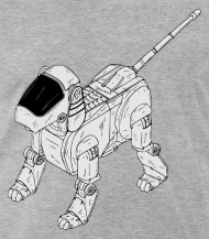 190x217 Robot Dog Clip Art By Spreadshirt - Robot Dog Sketch