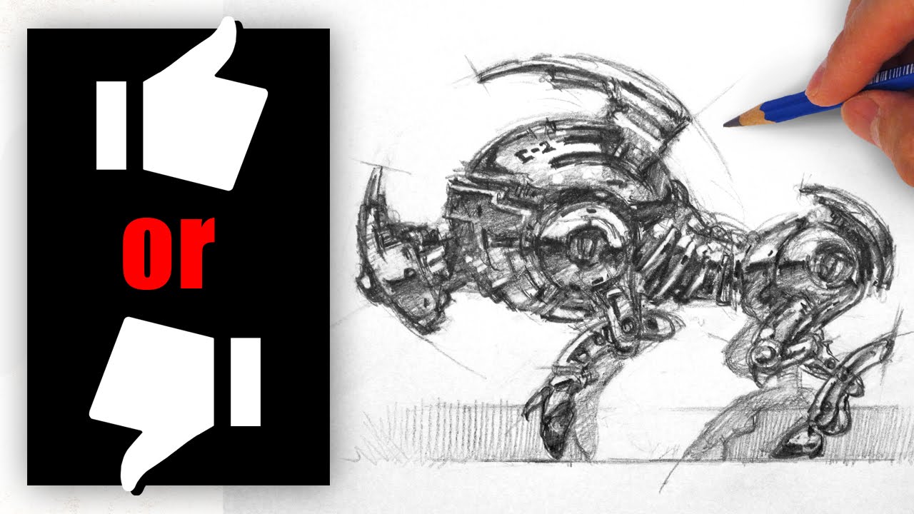 1280x720 Throwaway Sketches - Robot Dog Sketch