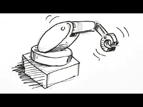 480x360 How To Draw A Robot Arm Real Easy - Robot Hand Sketch