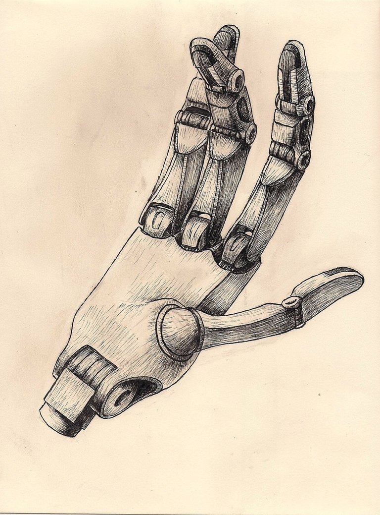 768x1039 Robot Hand By Rhyshaug - Robot Hand Sketch