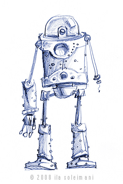 400x600 Robot - Robot Sketch