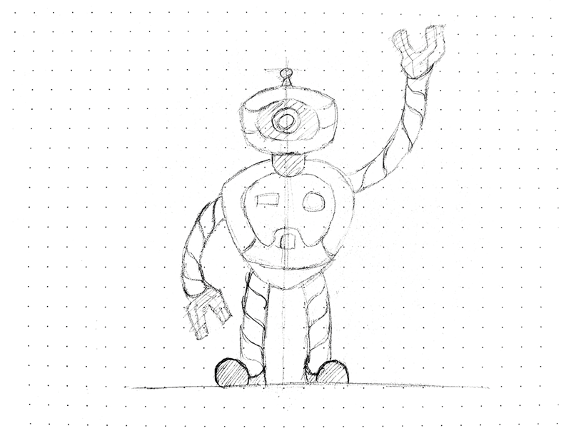800x600 Robot - Robot Sketch