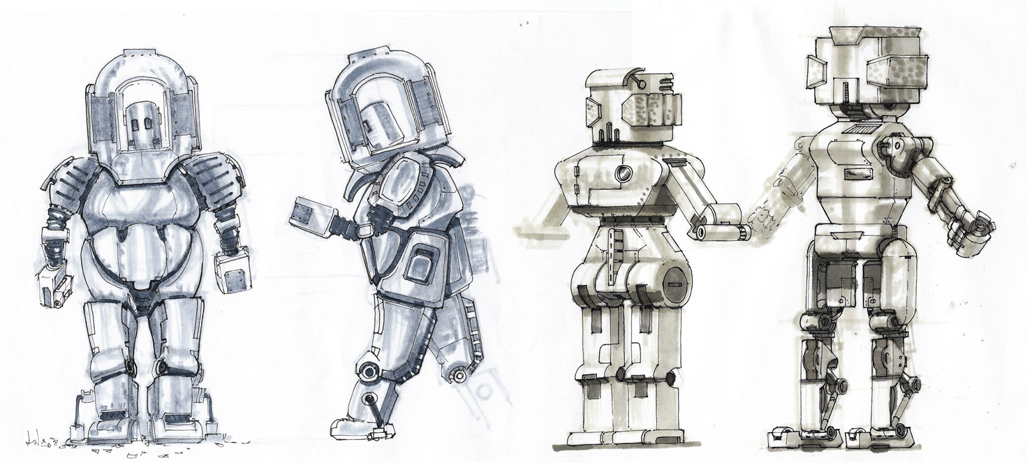 1478x663 Robot Sketches Marker Sketches Amp Illustrations - Robot Sketch