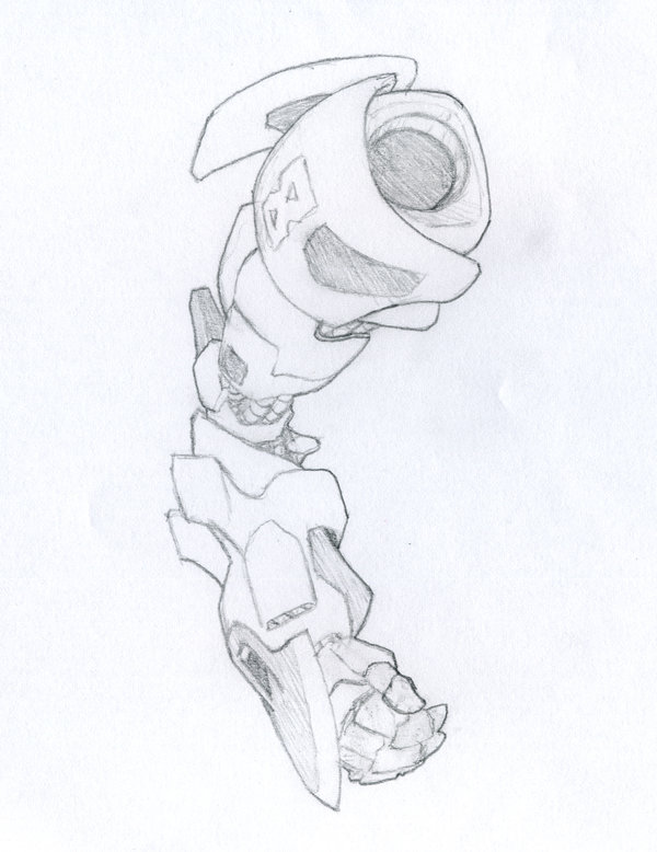 600x778 Mechanical Arm Sketch By Shiroboi - Robotic Arm Sketch