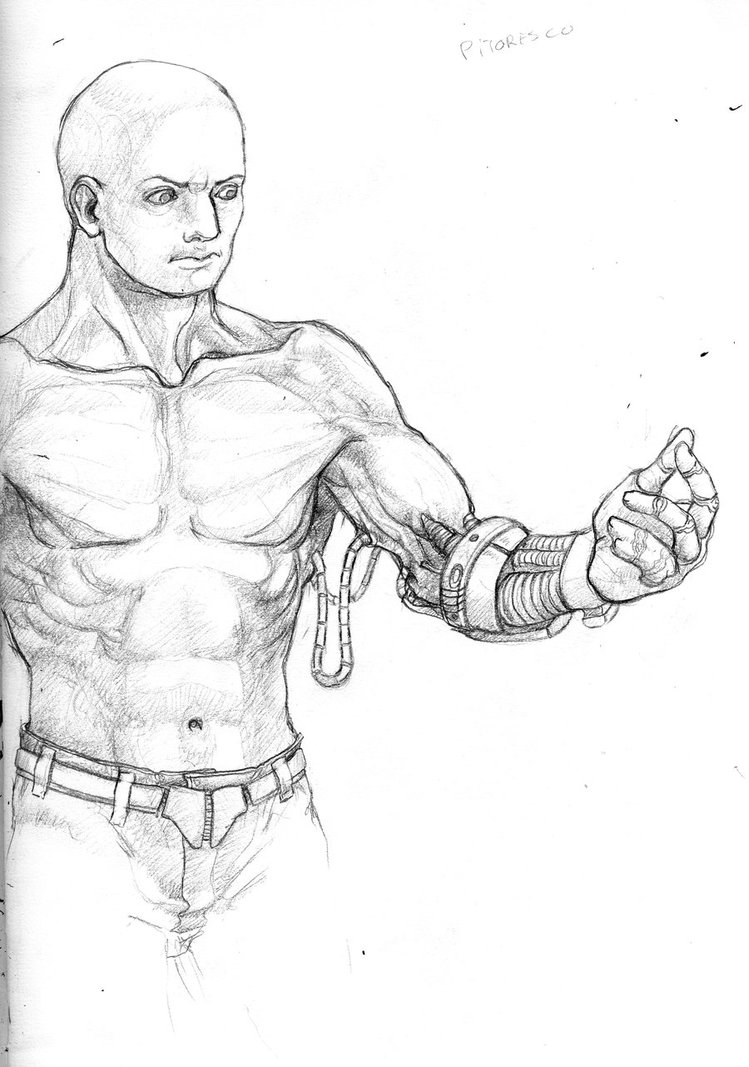 749x1067 Sketch Robotic Arm By Vitorzago - Robotic Arm Sketch