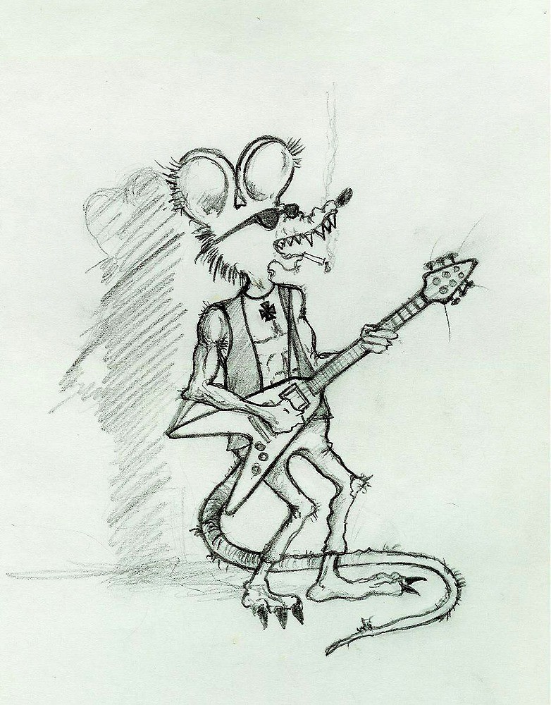 782x1000 Rock - Rock And Roll Sketch