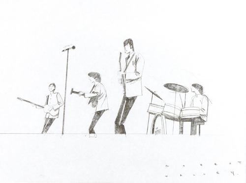 500x373 Robert Valley - Rock Band Sketch