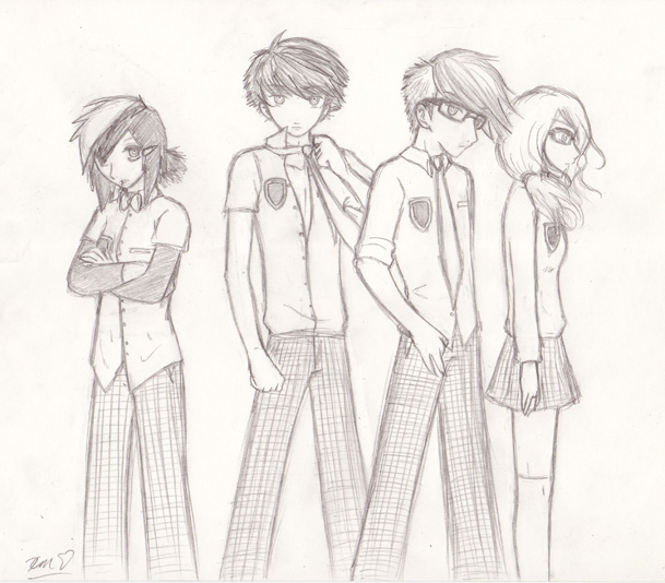 609x534 Rock Band Sketch By Katiekurama - Rock Band Sketch