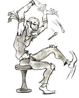 258x320 The Noct Rock Band The Drummer (Sketch) - Rock Band Sketch