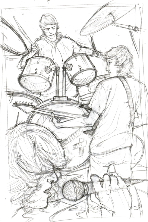 491x737 More Sketches. What A Surprise. Detective Stone - Rock Band Sketch