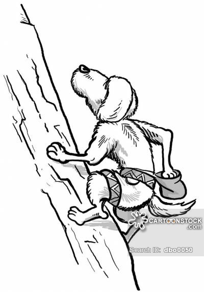 400x572 Rock Climbing Cartoons And Comics - Rock Climbing Sketch