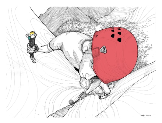 532x406 8 Climbing Artists You Should Know - Rock Climbing Sketch