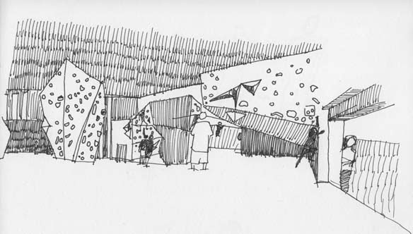 584x332 Urban Sketchers Seattle Bending My Pen - Rock Climbing Sketch