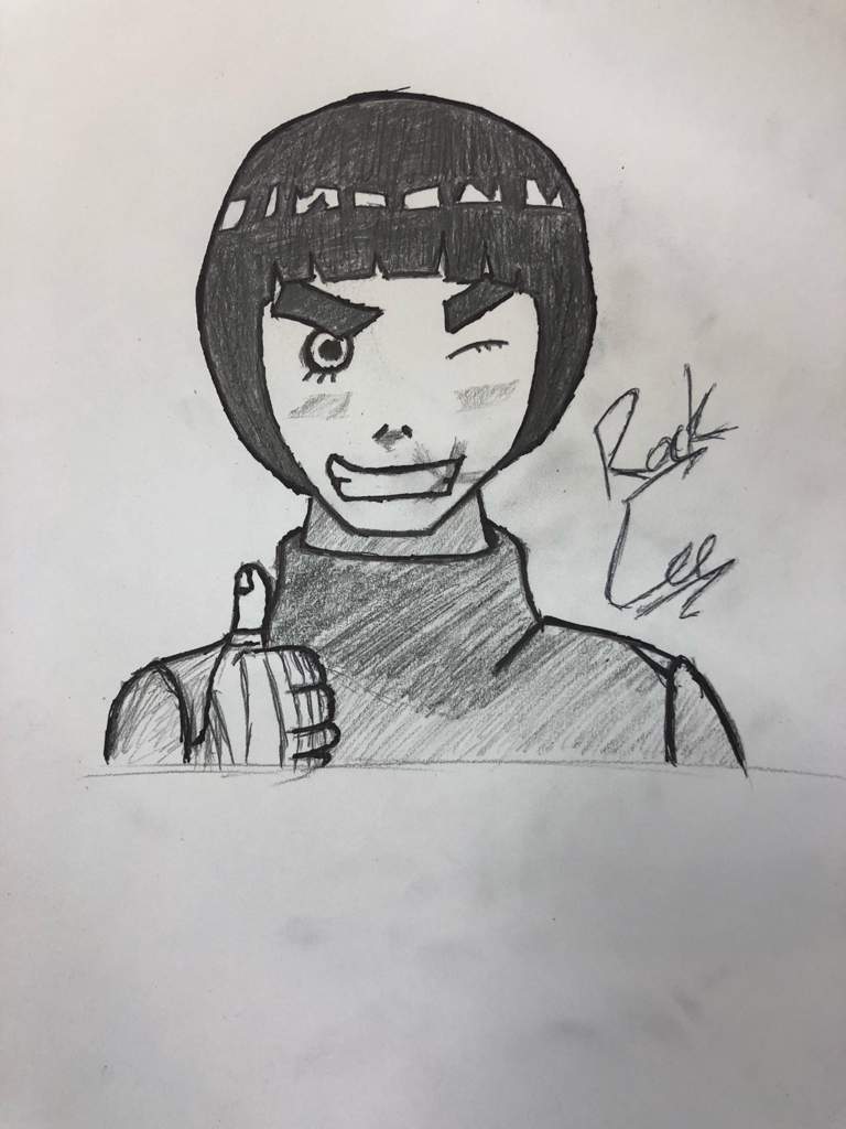 768x1024 Just Drew Rock Lee!! Naruto Amino - Rock Lee Sketch