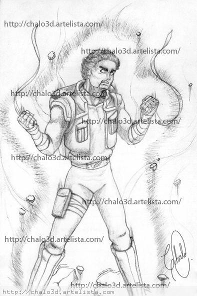 394x591 Rock Lee Furia Chalo3d Gzo - Rock Lee Sketch