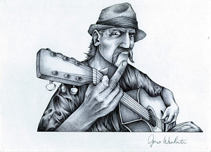 300x216 Rock And Roll Music Drawings Fine Art America - Rock N Roll Sketch