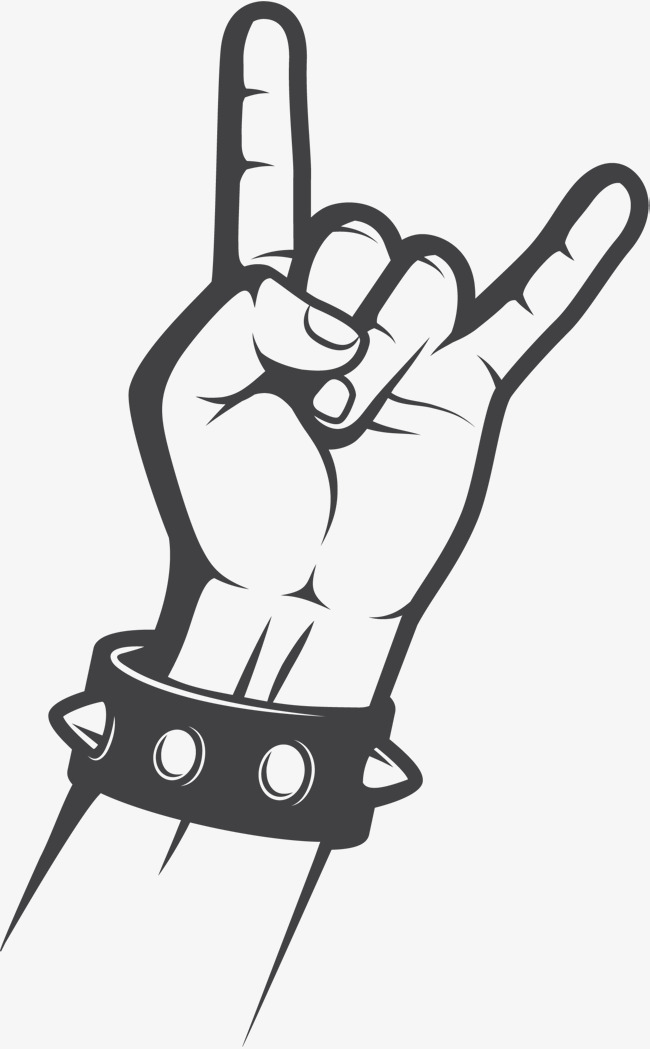 650x1049 Rock Gesture Vector, Hand, Finger, Sketch Png And Vector For Free - Rock Sketch