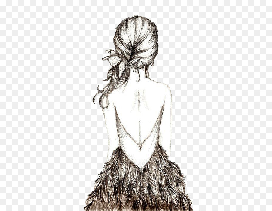 900x700 Drawing Sketch Dress Painting Image - Rock Sketch