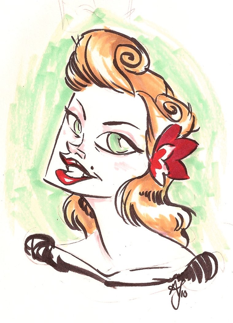 759x1052 Rockabilly Sketch By Skullberries - Rockabilly Sketch