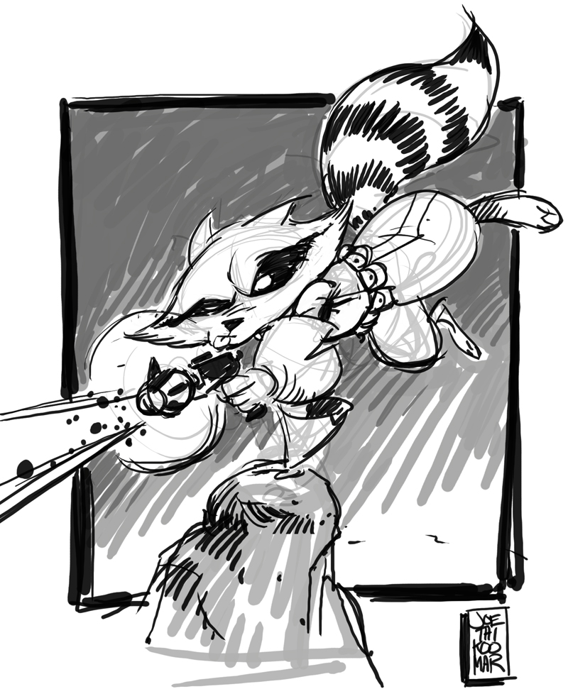 800x971 Rocket Raccoon Sketch By Hyperjack08 - Rocket Raccoon Sketch