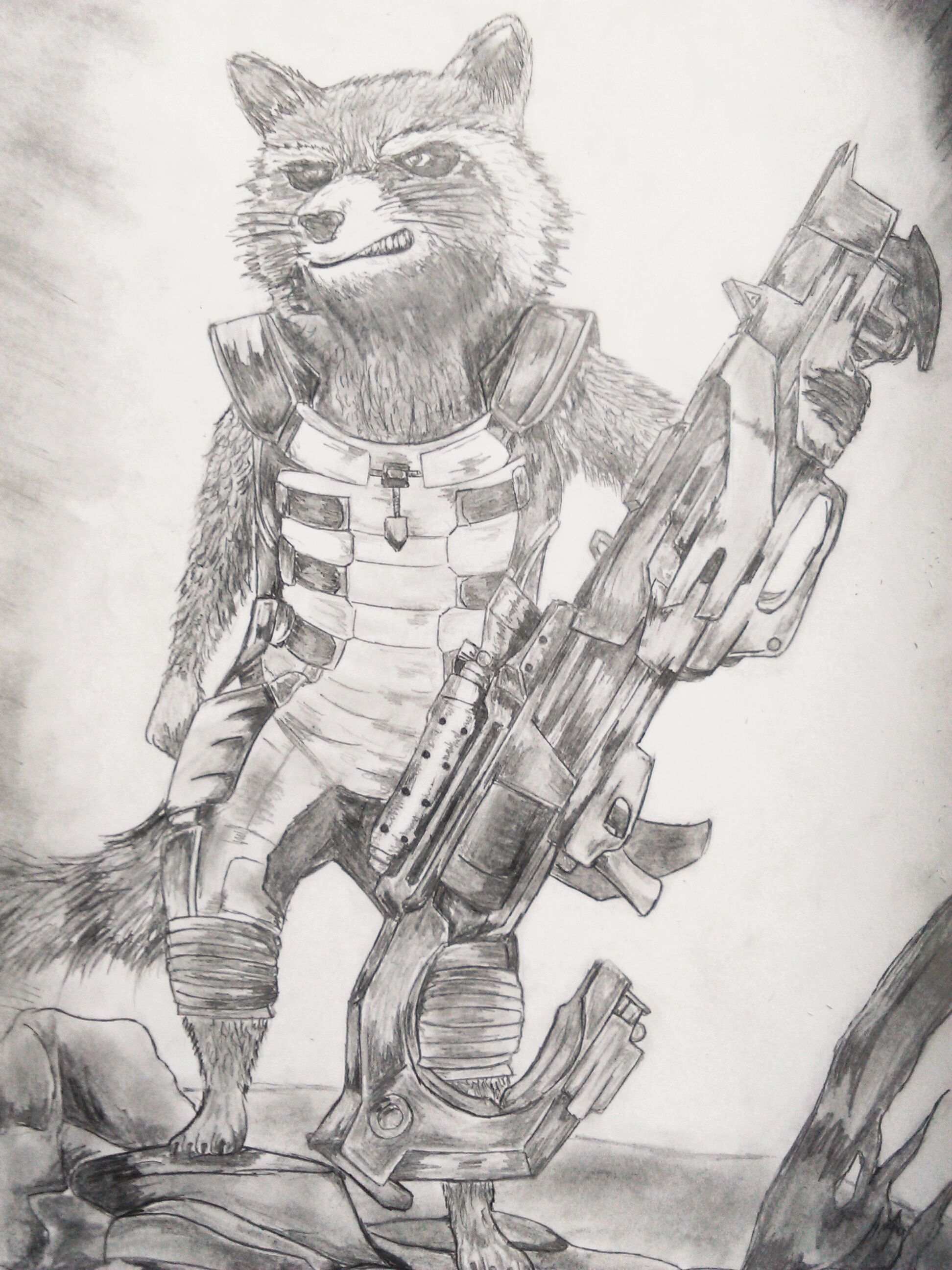 1944x2592 Guardians Of The Galaxy Rocket Raccoon Sketches - Rocket Raccoon Sketch