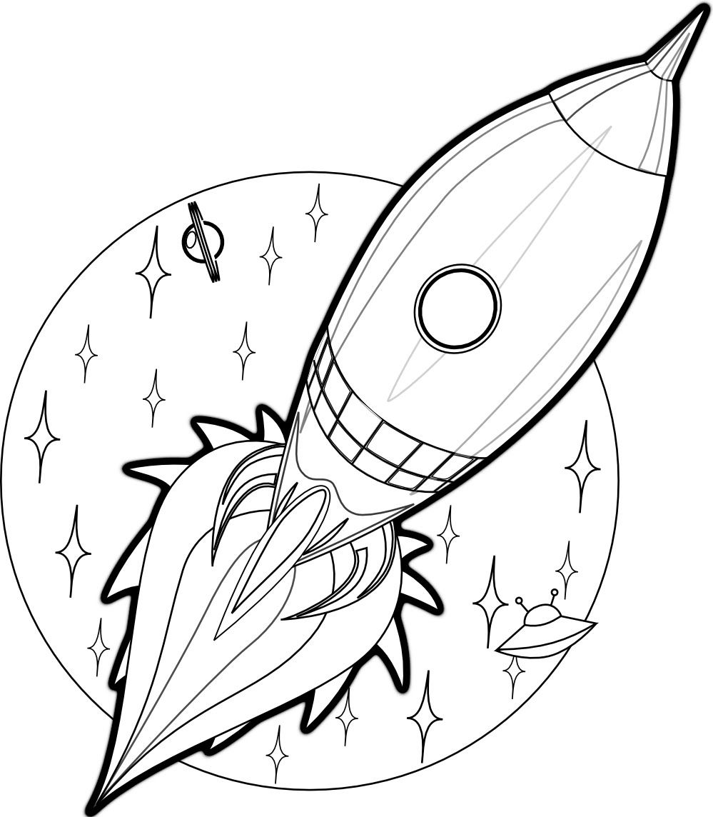 999x1144 Image Result For Rocketship Line Drawing Space - Rocket Ship Sketch