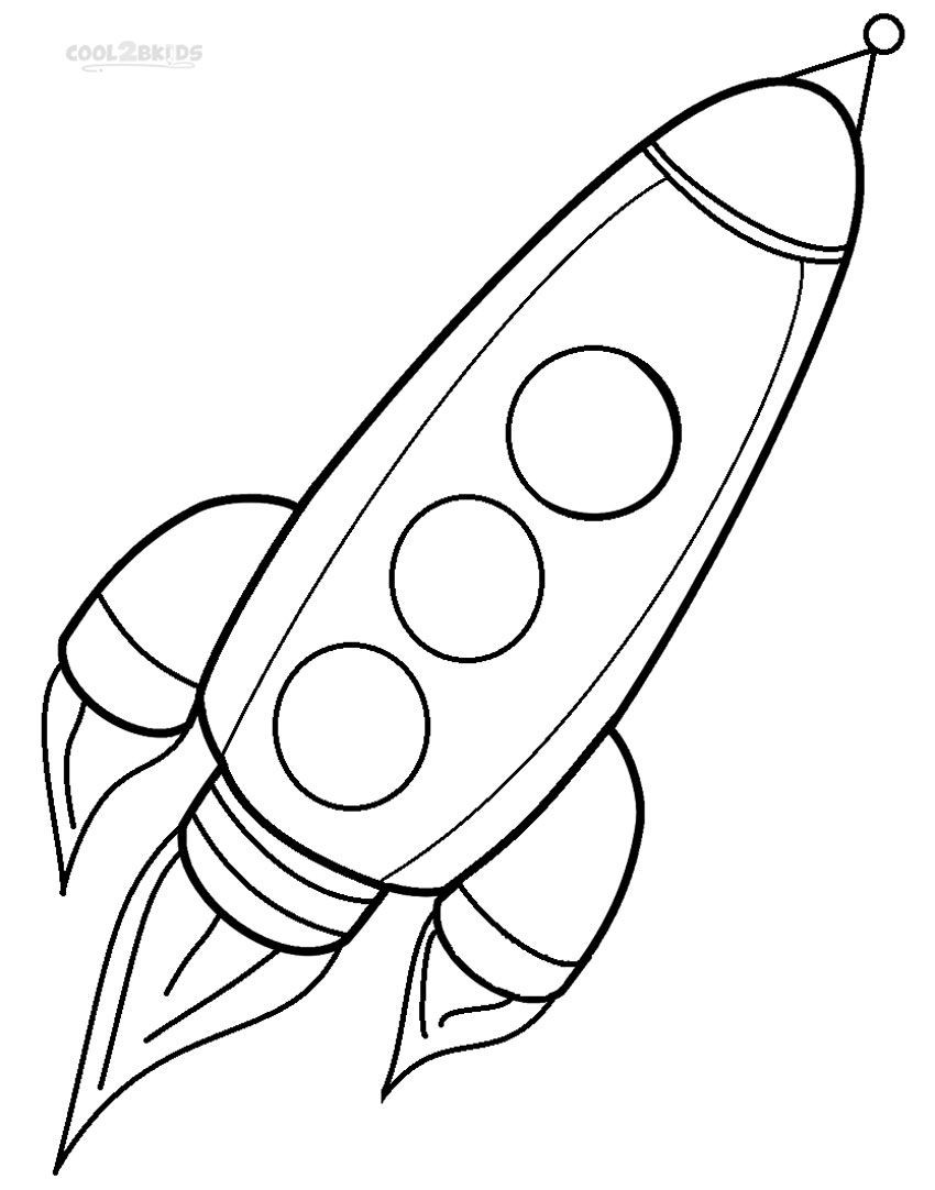850x1082 Rocket Ship Printable 1 - Rocket Ship Sketch
